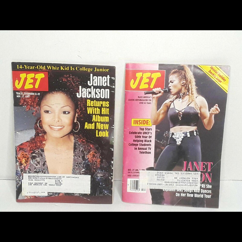 Lot Of 2 Jet Magazine's Janet Jackson Year's 1994 And 1997